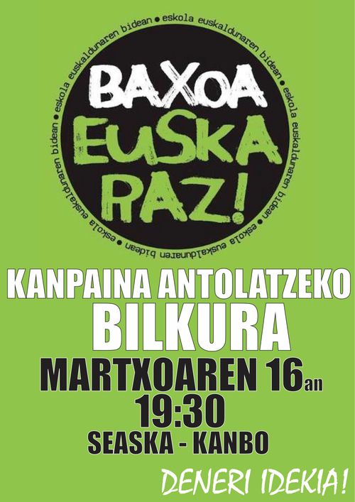 BAXOA EUSKARAZ Bilkura